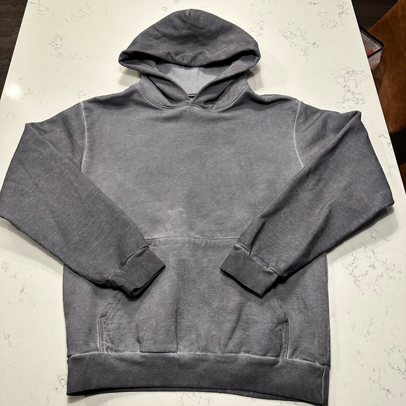 TALENTLESS Other - TALENTLESS heavyweight distressed steel grey hoodie sweatshirt NWOT